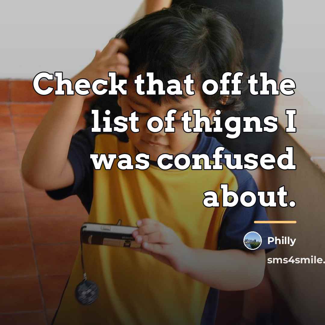 “Check that off the list of thigns I was confused…” quote by Philly