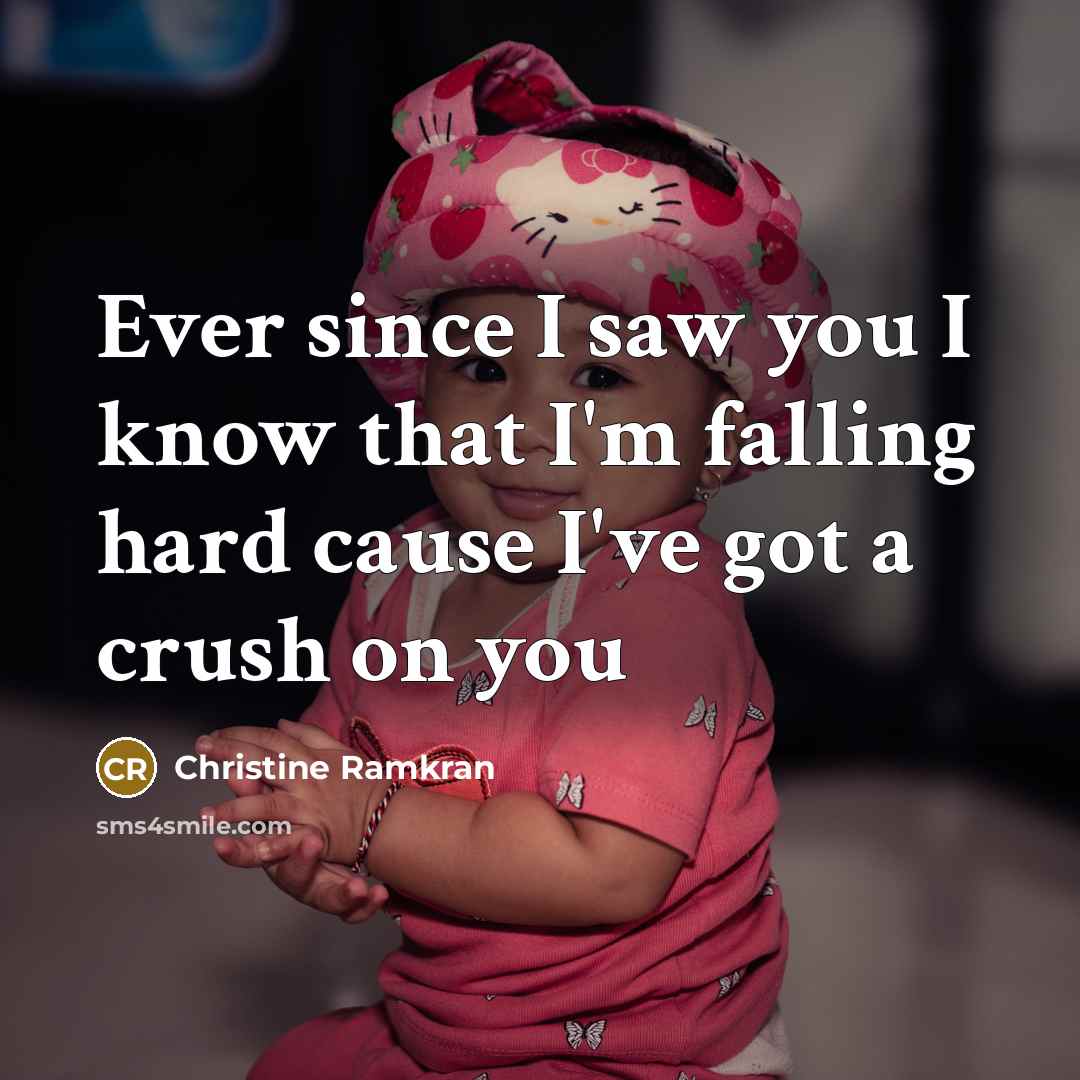 “Ever since I saw you I know that I'm falling…” quote by Christine Ramkran