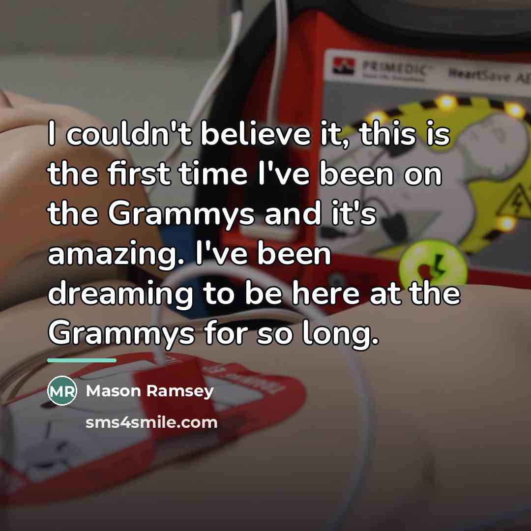 “I couldn't believe it, this is the first time I've…” quote by Mason Ramsey