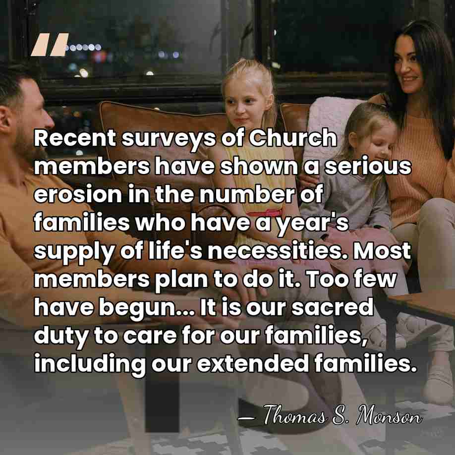 Recent surveys of Church members have shown a serious erosion in the&hellip; - Thomas S. Monson
