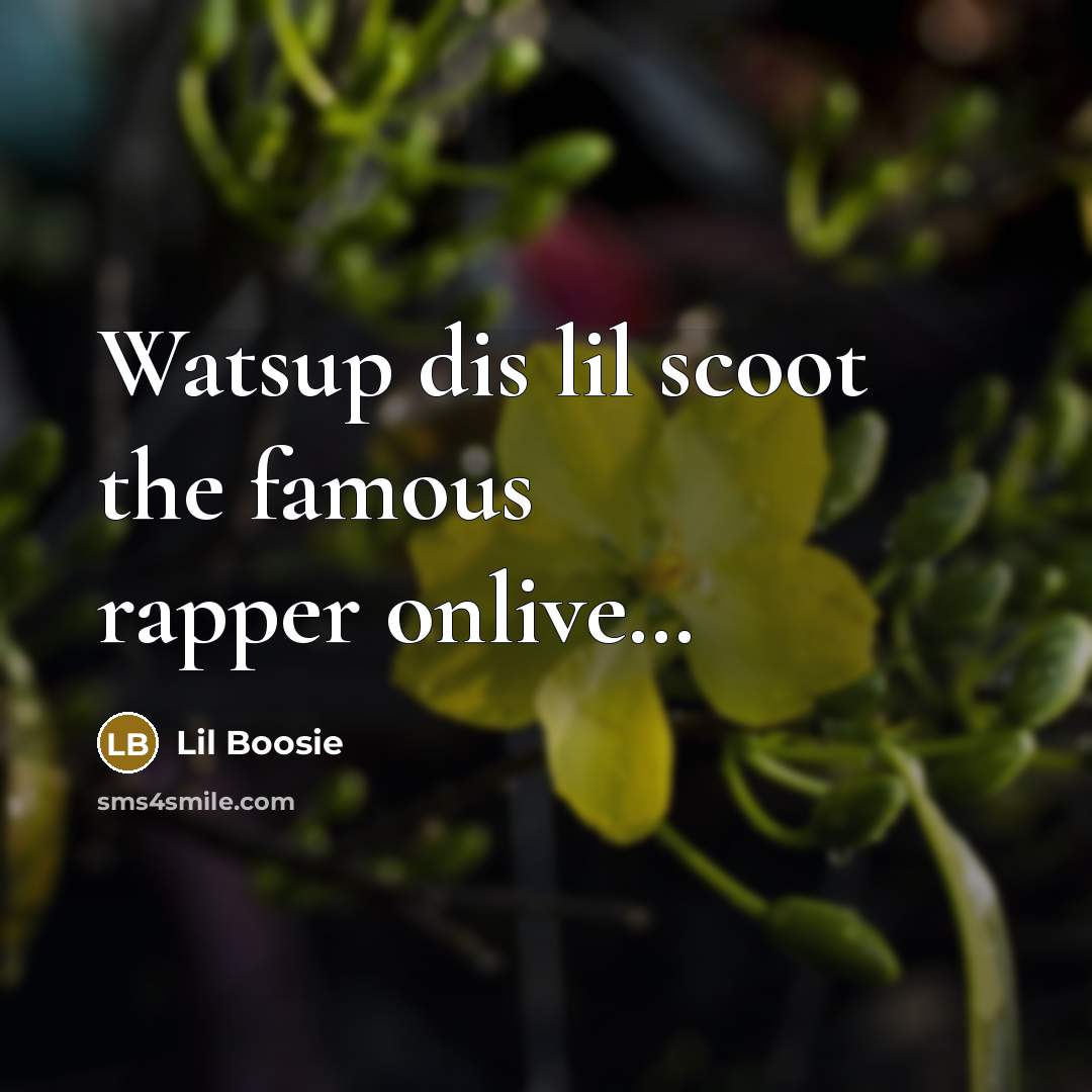 “Watsup dis lil scoot the famous rapper onlive.....…” quote by Lil Boosie