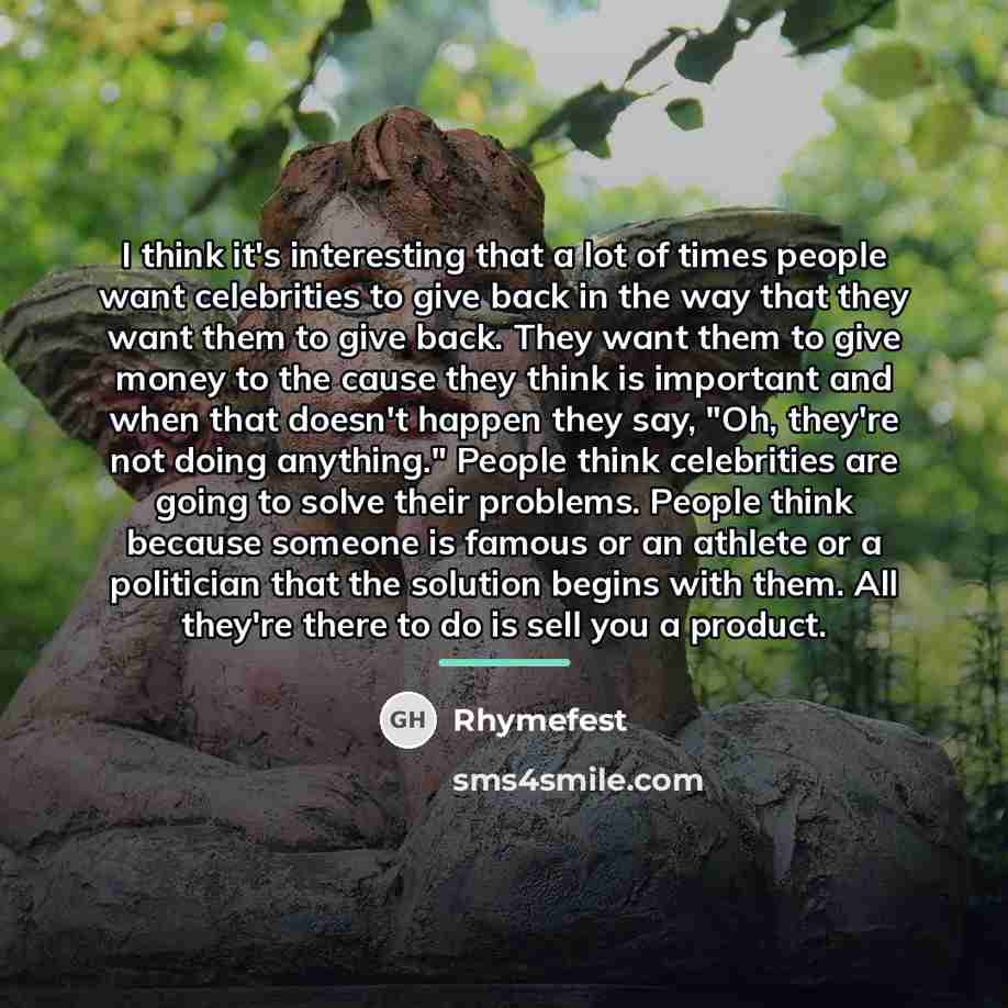 “I think it's interesting that a lot of times people…” quote by Rhymefest