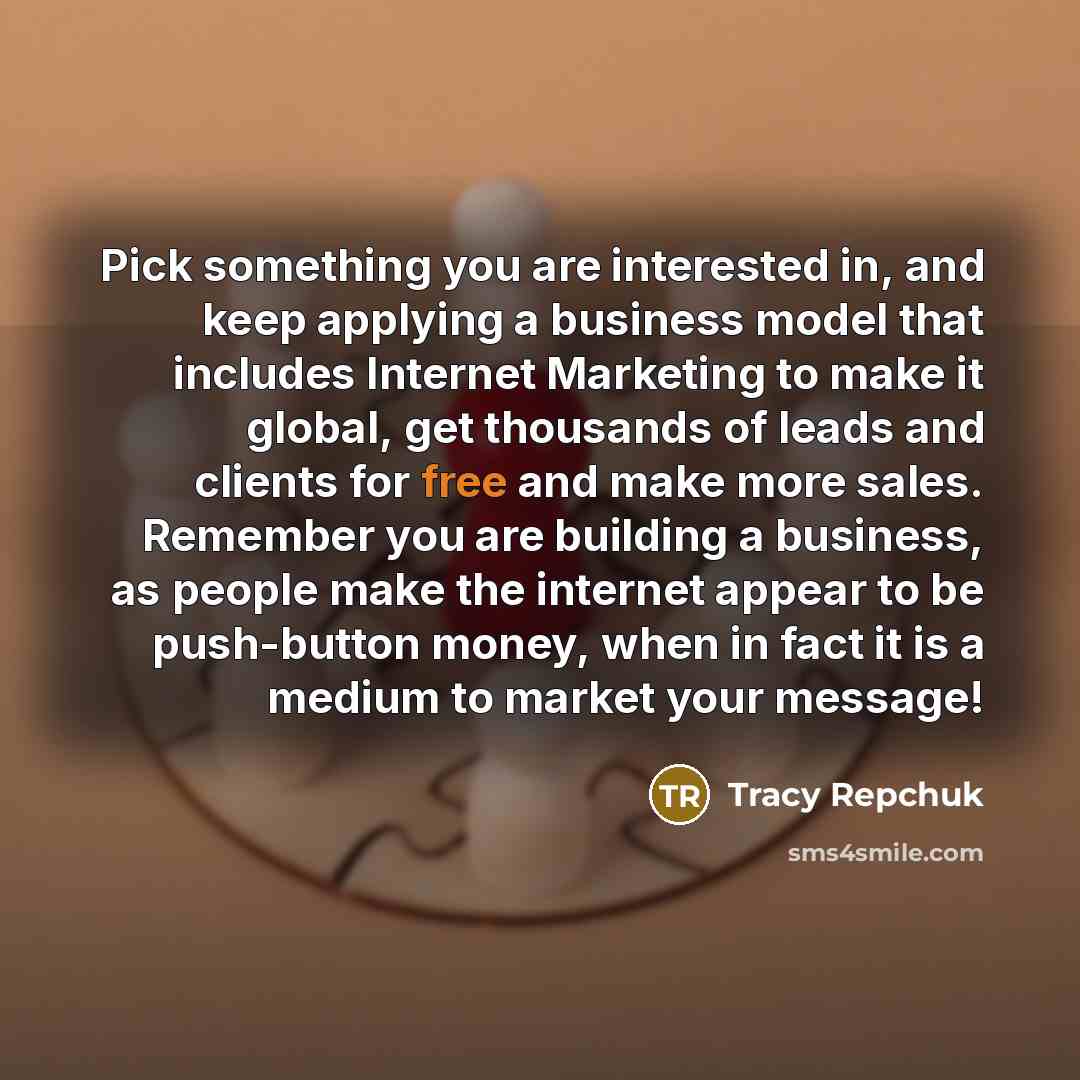 “Pick something you are interested in, and keep applying a…” quote by Tracy Repchuk