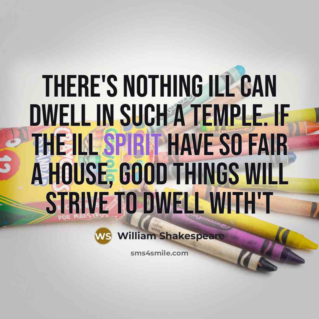 “There's nothing ill can dwell in such a temple. If…” quote by William Shakespeare