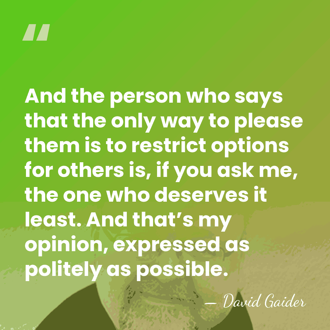 And the person who says that the only way to please them&hellip; - David Gaider