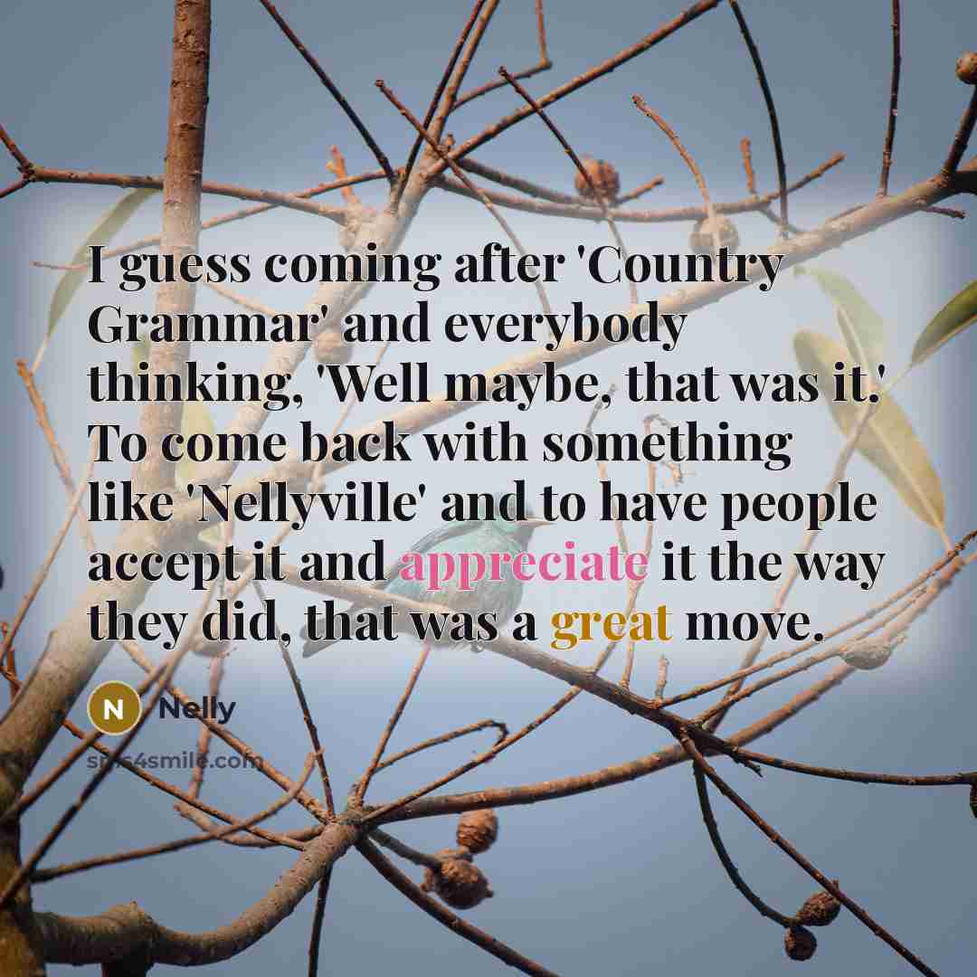 “I guess coming after 'Country Grammar' and everybody thinking, 'Well…” quote by Nelly