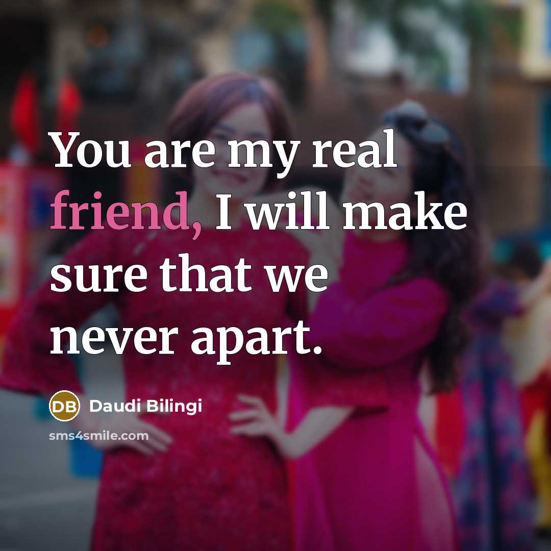 “You are my real friend, I will make sure that…” quote by Daudi Bilingi