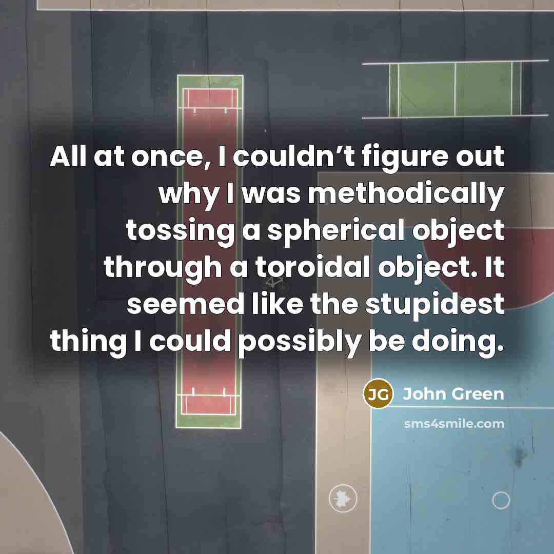“All at once, I couldn’t figure out why I was…” quote by John Green
