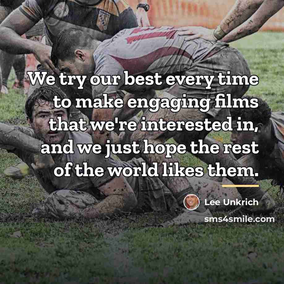 “We try our best every time to make engaging films…” quote by Lee Unkrich
