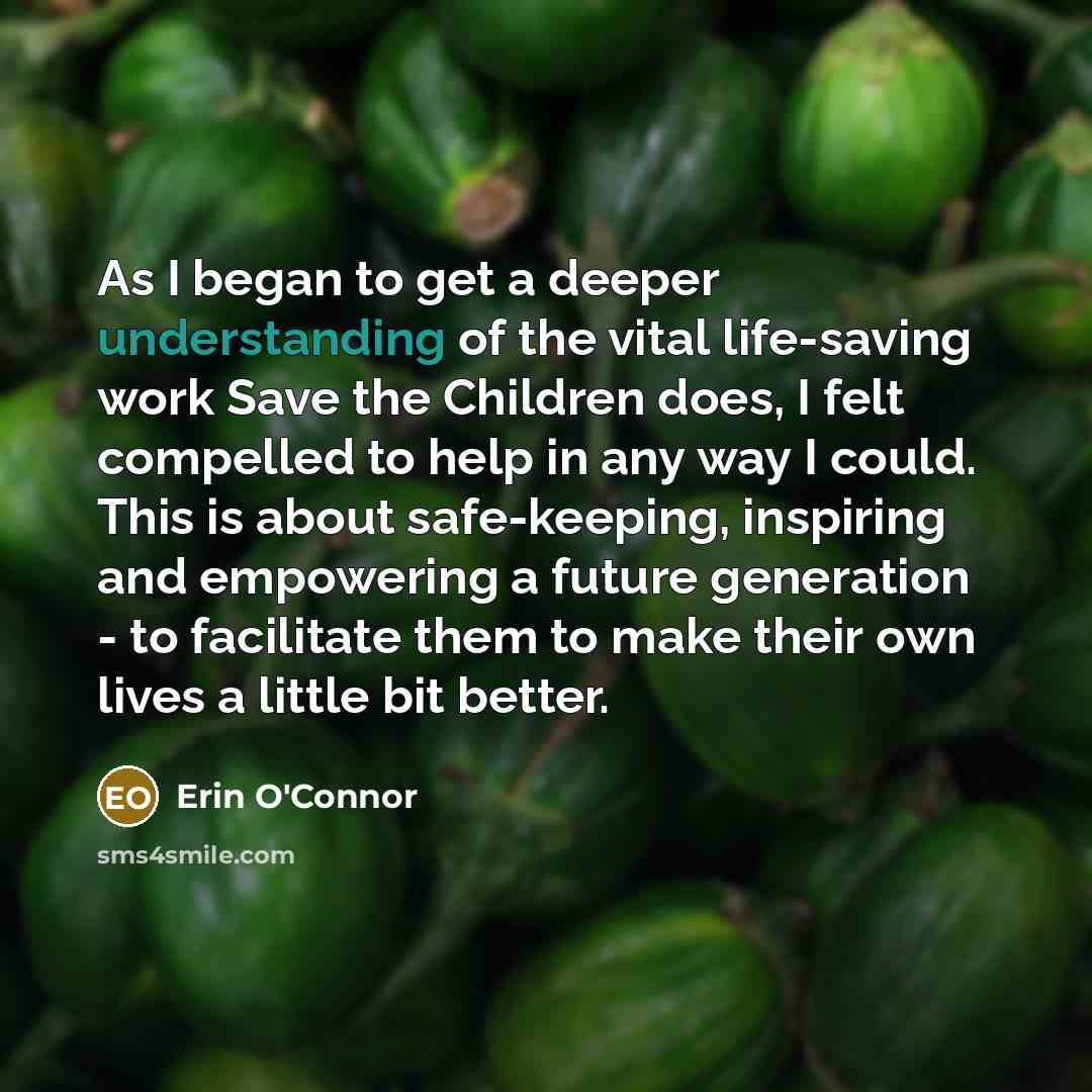 “As I began to get a deeper understanding of the…” quote by Erin O'Connor