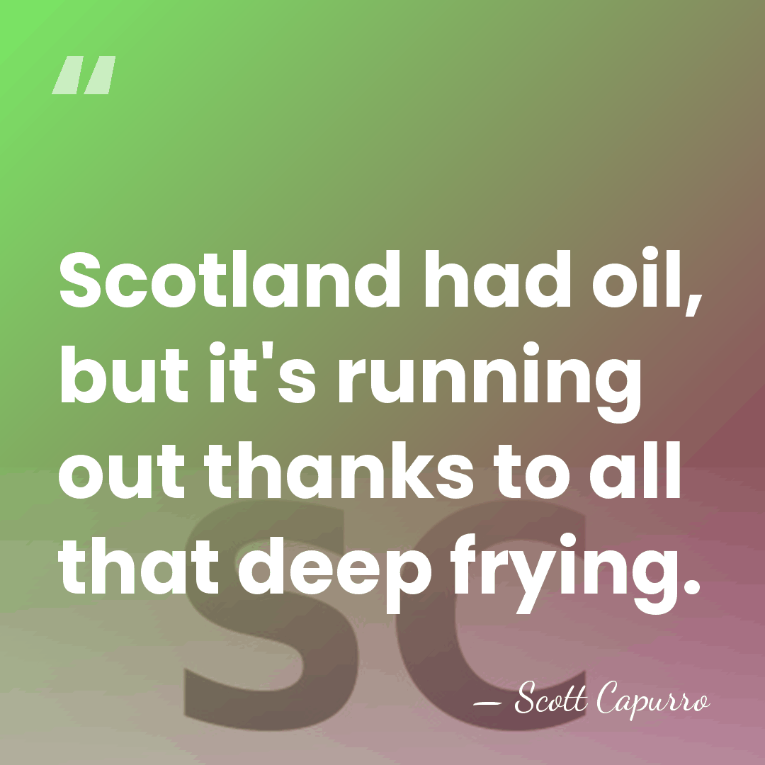 Scotland had oil, but it's running out thanks to all that deep&hellip; - Scott Capurro