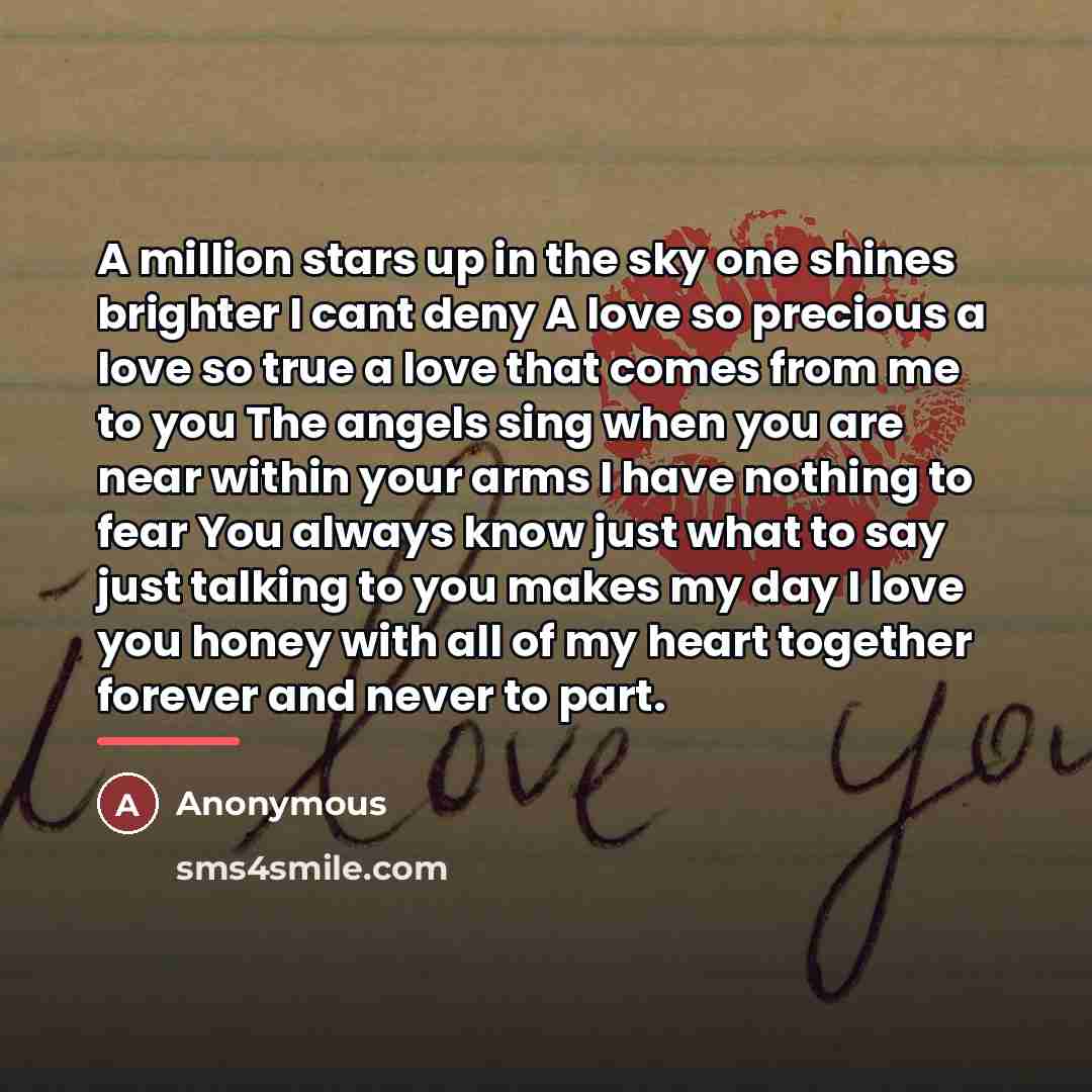 “A million stars up in the sky one shines brighter…” quote by Anonymous
