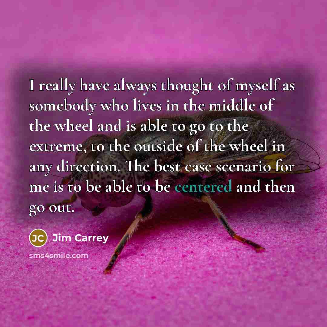 “I really have always thought of myself as somebody who…” quote by Jim Carrey