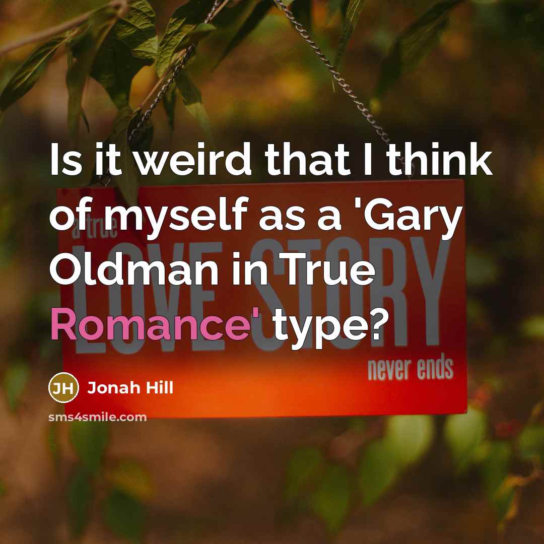 “Is it weird that I think of myself as a…” quote by Jonah Hill