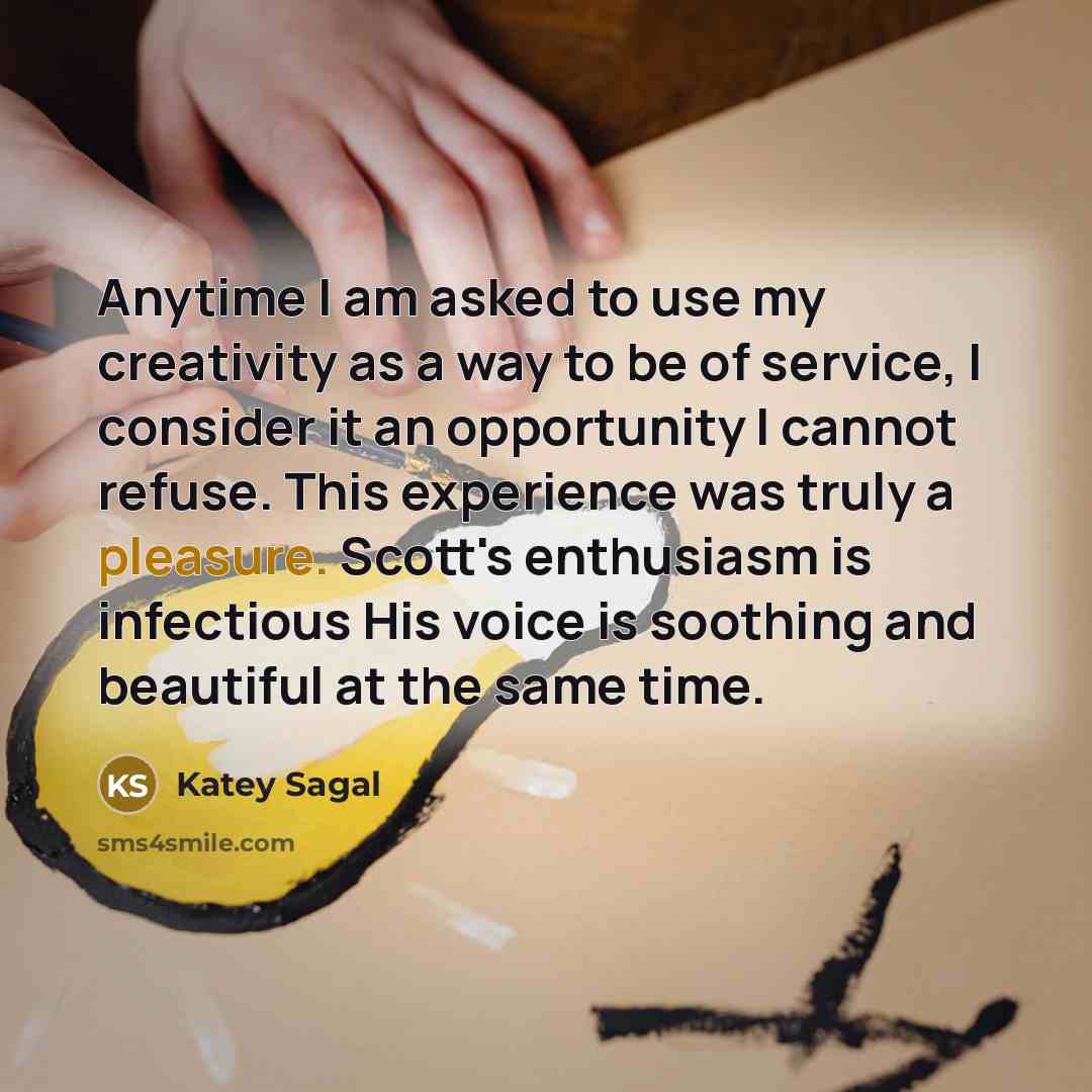 “Anytime I am asked to use my creativity as a…” quote by Katey Sagal