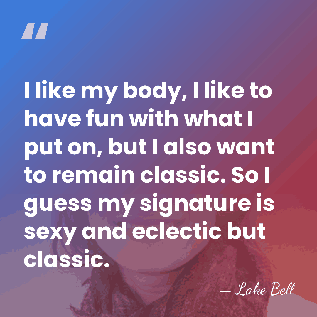 I like my body, I like to have fun with what I&hellip; - Lake Bell