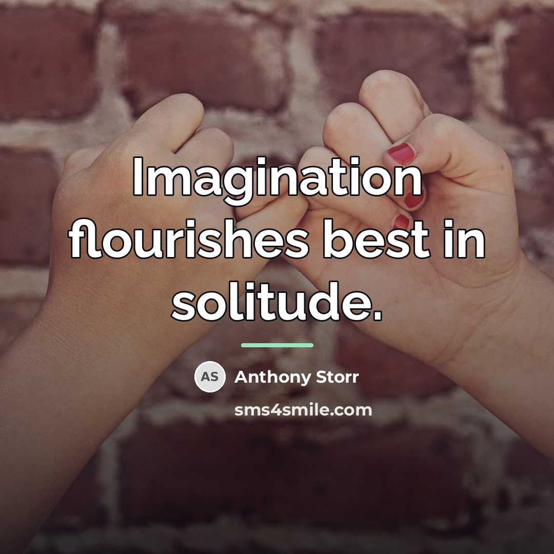 “Imagination flourishes best in solitude.…” quote by Anthony Storr