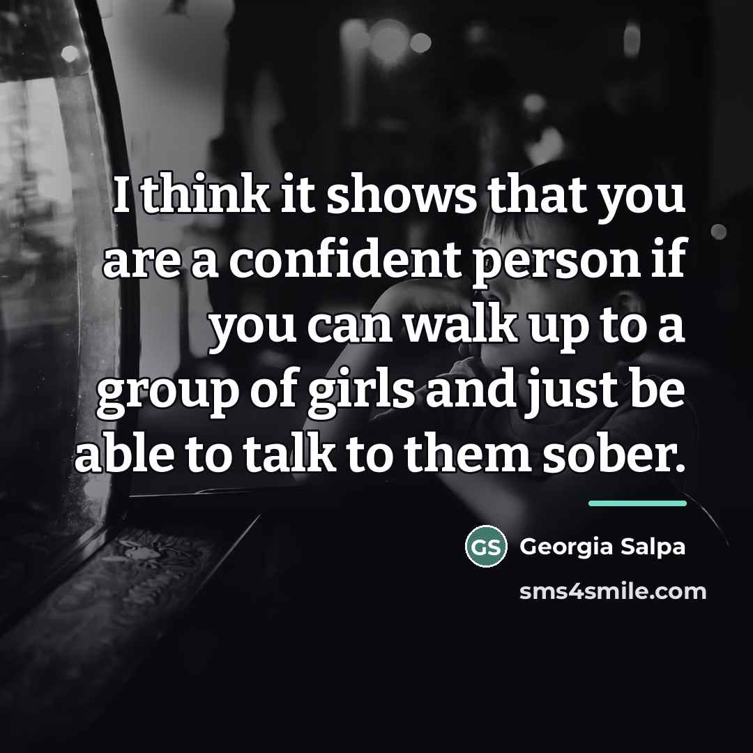 “I think it shows that you are a confident person…” quote by Georgia Salpa