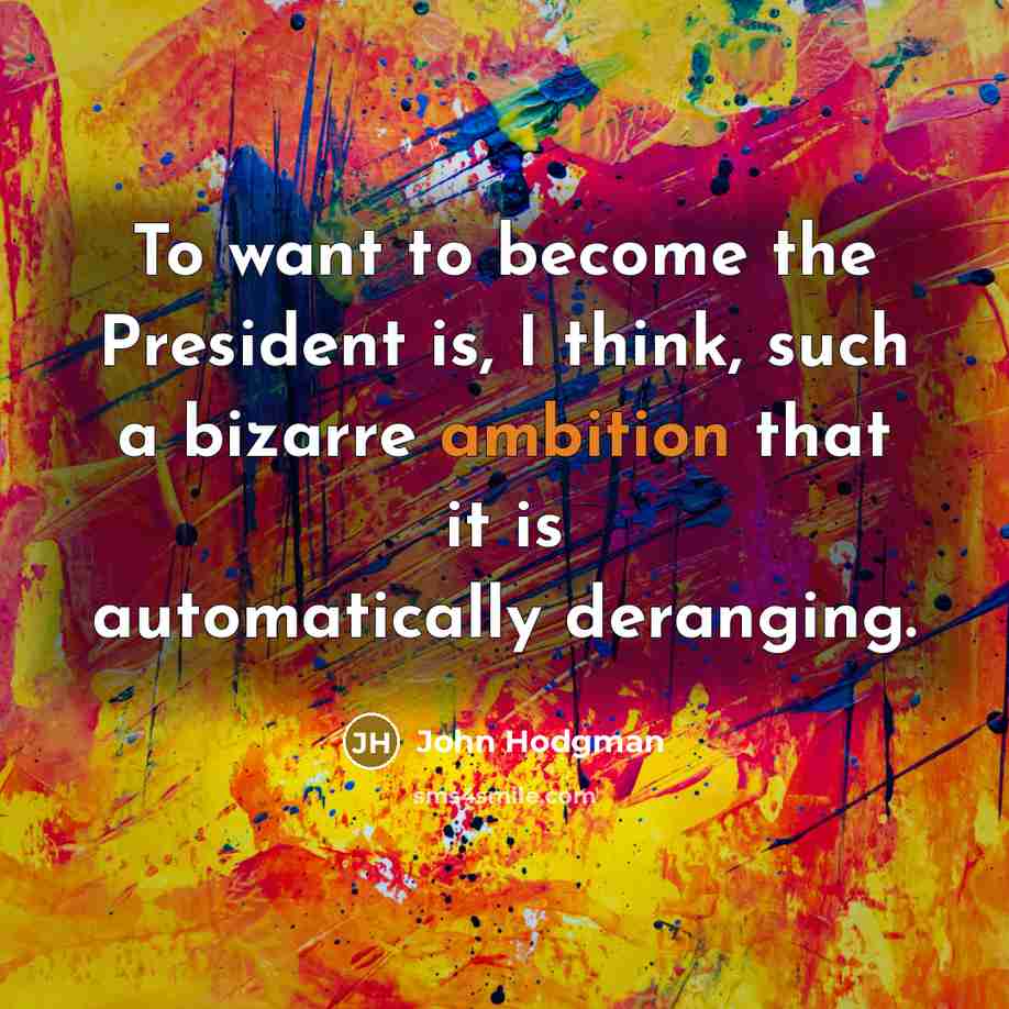 “To want to become the President is, I think, such…” quote by John Hodgman