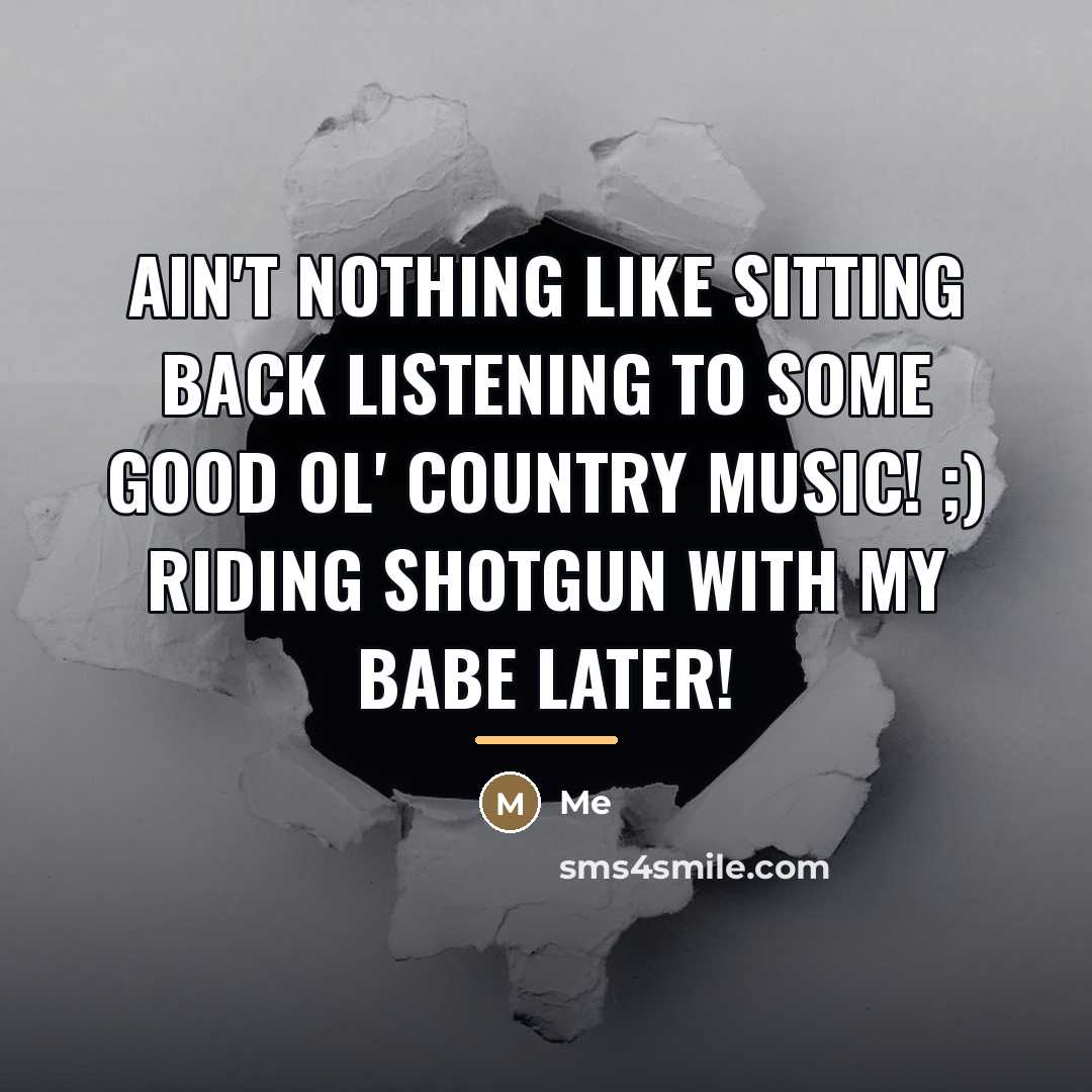 “Ain't nothing like sitting back listening to some good ol'…” quote by Me
