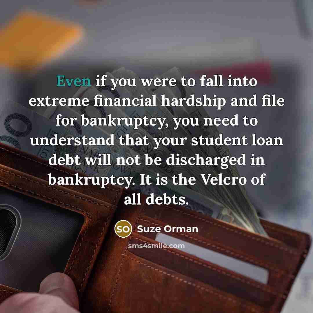 “Even if you were to fall into extreme financial hardship…” quote by Suze Orman
