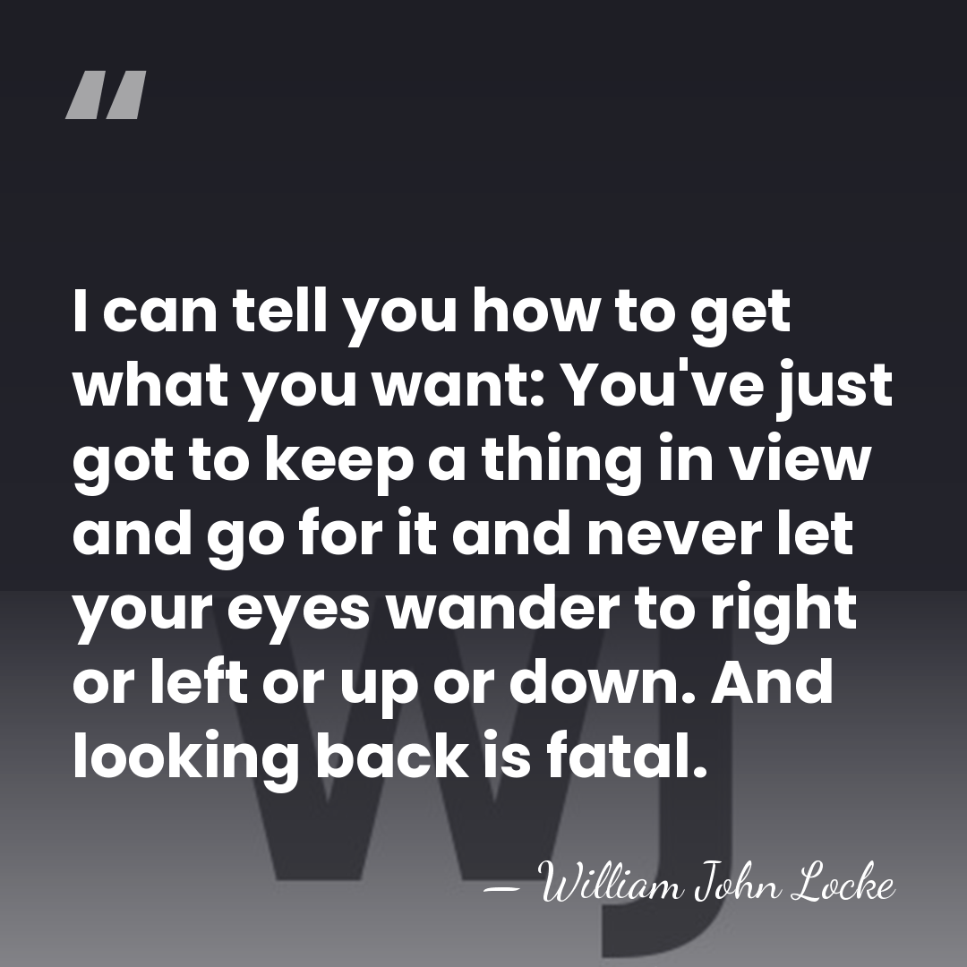 I can tell you how to get what you want: You've just&hellip; - William John Locke