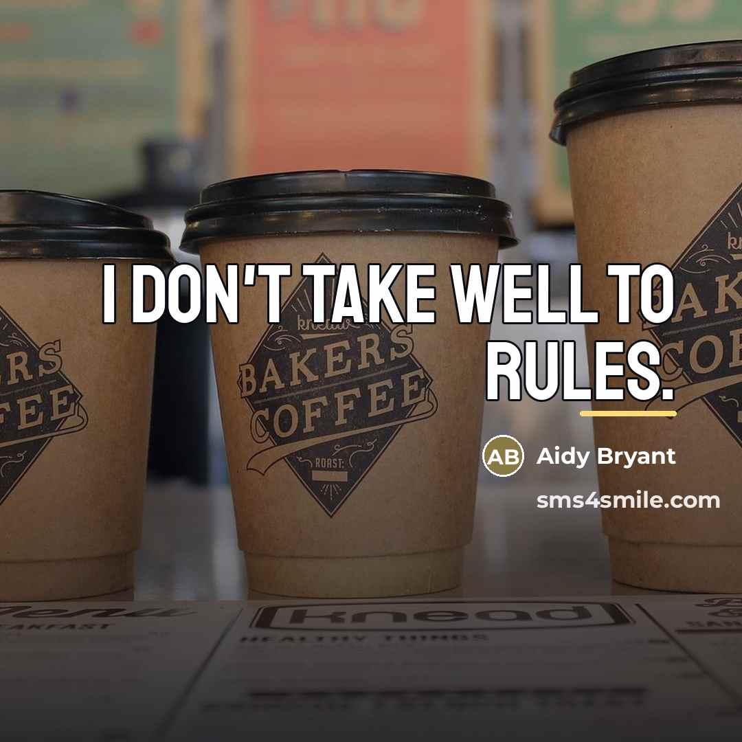“I don't take well to rules.…” quote by Aidy Bryant