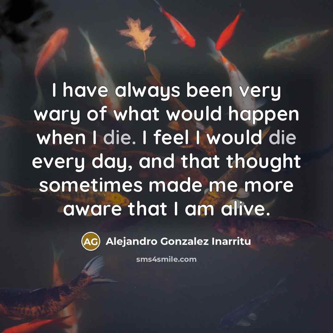 “I have always been very wary of what would happen…” quote by Alejandro Gonzalez Inarritu