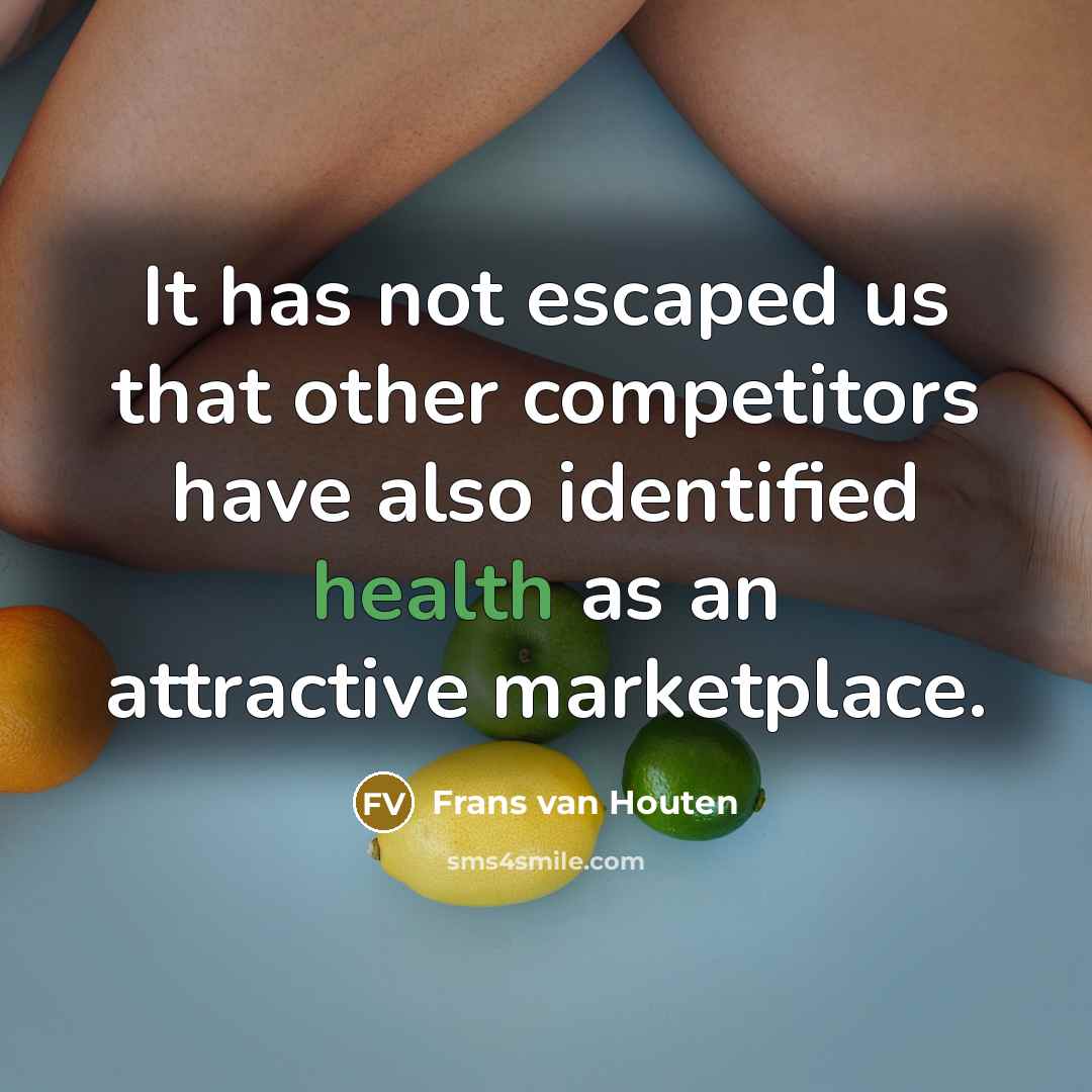 “It has not escaped us that other competitors have also…” quote by Frans van Houten