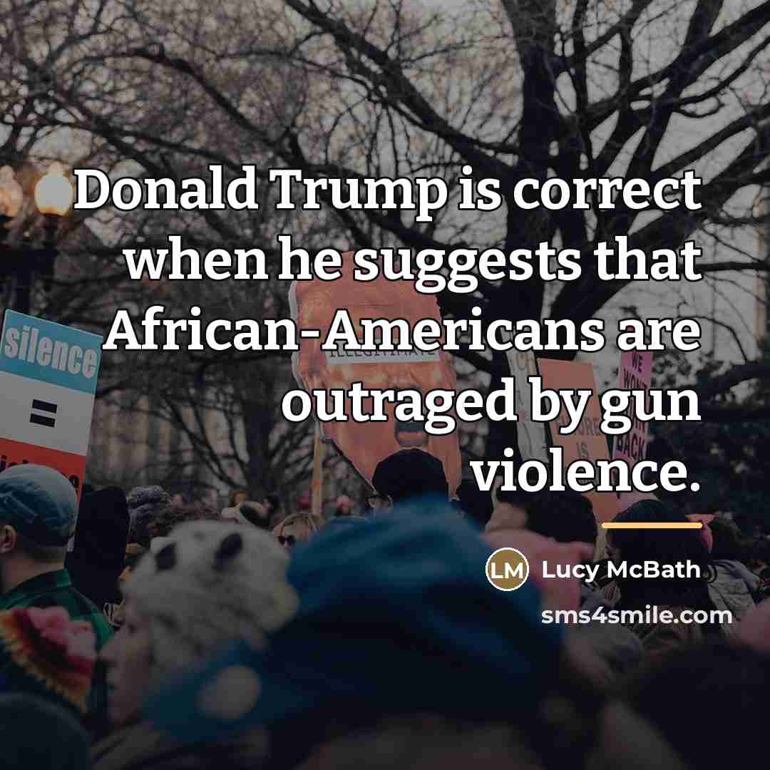 “Donald Trump is correct when he suggests that African-Americans are…” quote by Lucy McBath