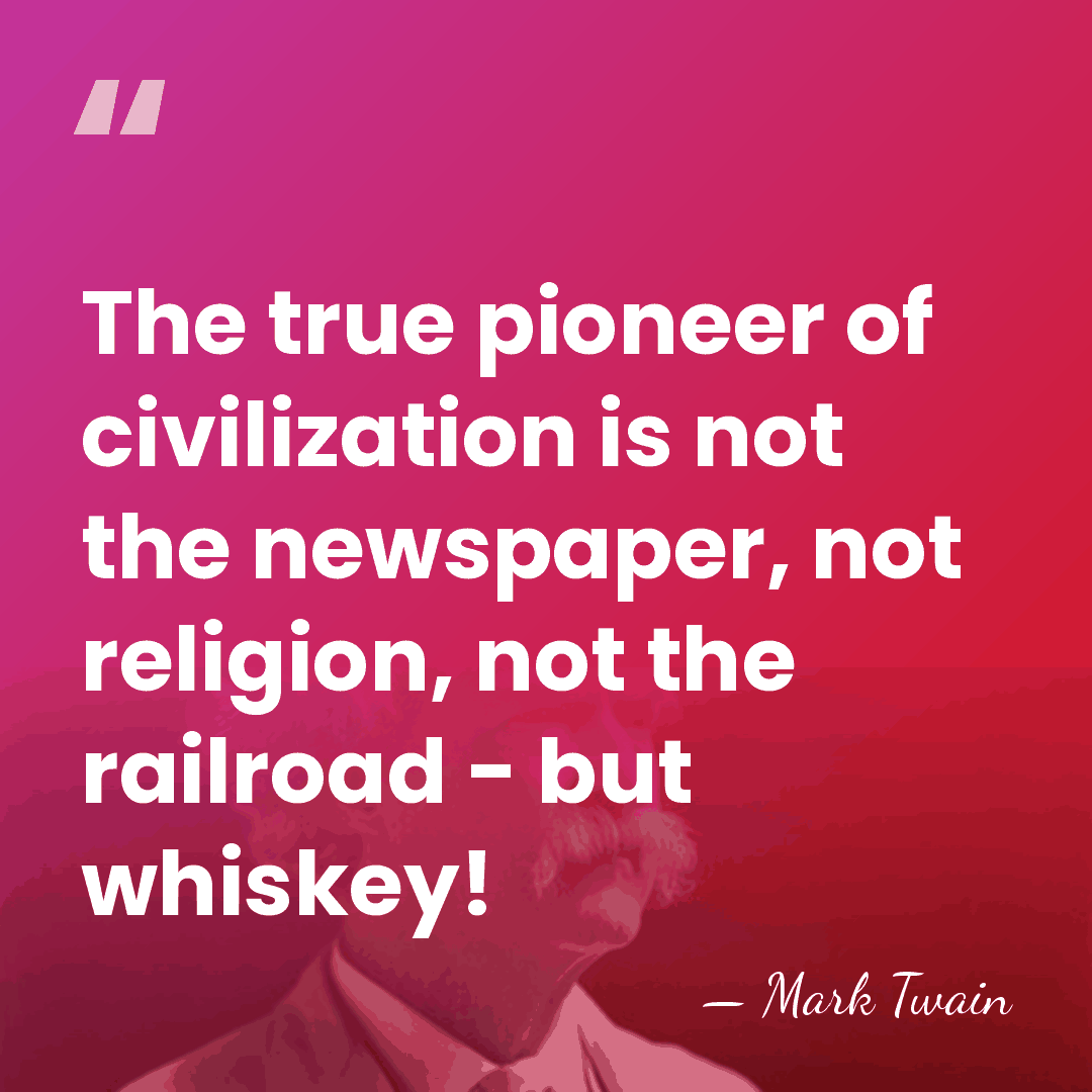 The true pioneer of civilization is not the newspaper, not religion, not&hellip; - Mark Twain