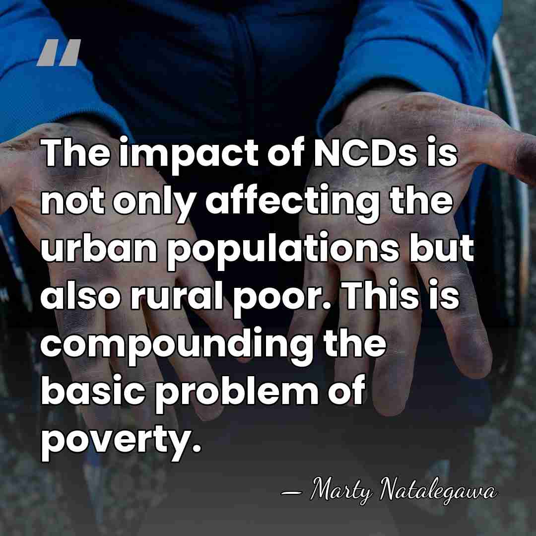 The impact of NCDs is not only affecting the urban populations but&hellip; - Marty Natalegawa