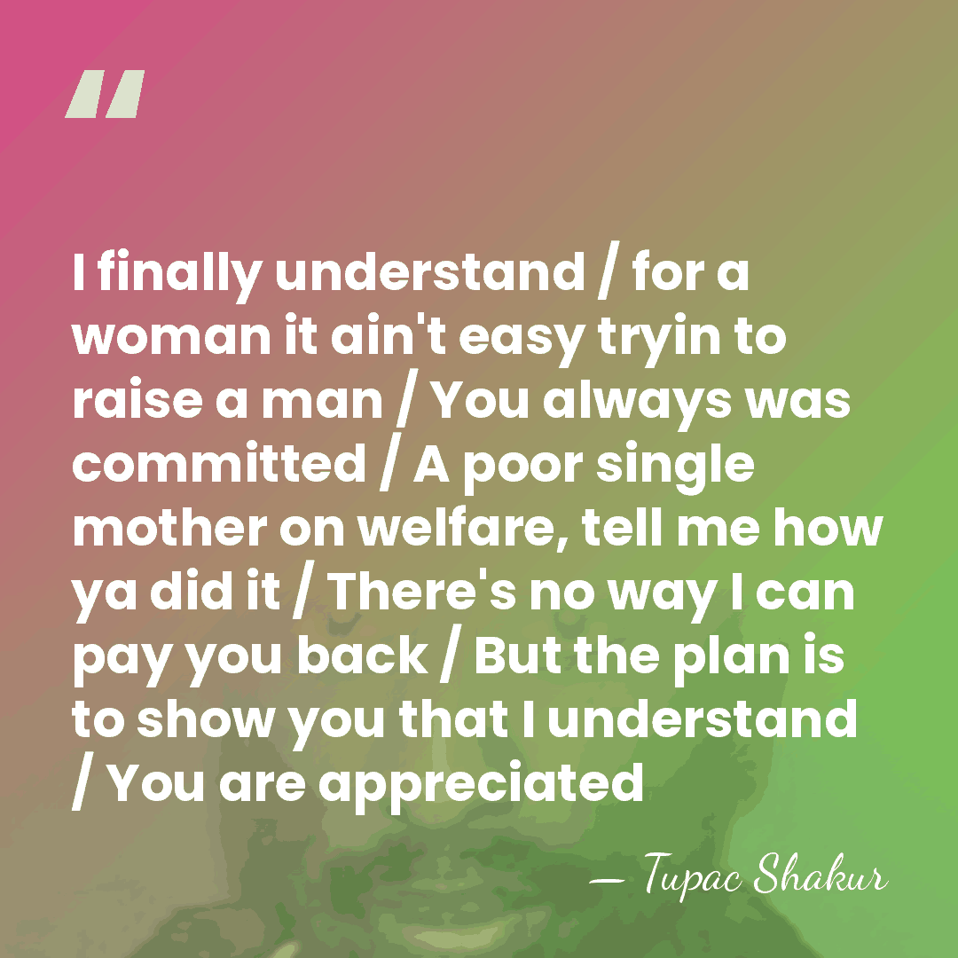 I finally understand / for a woman it ain't easy tryin to&hellip; - Tupac Shakur
