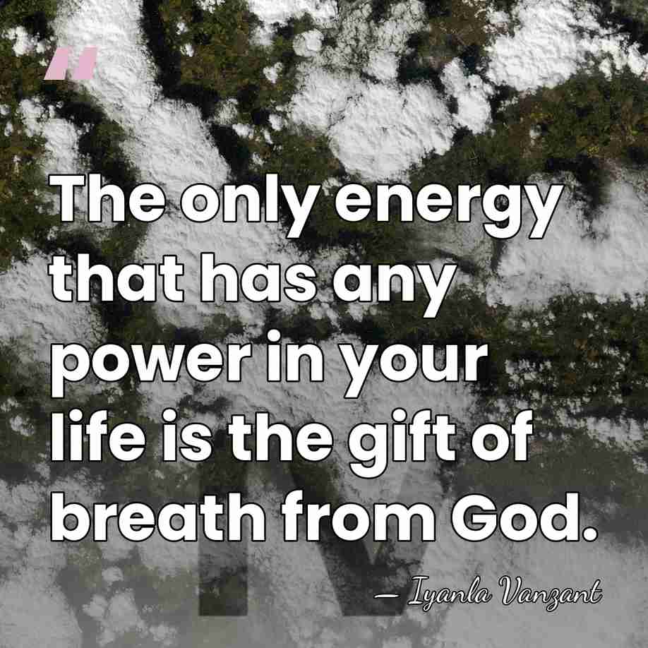 The only energy that has any power in your life is the&hellip; - Iyanla Vanzant