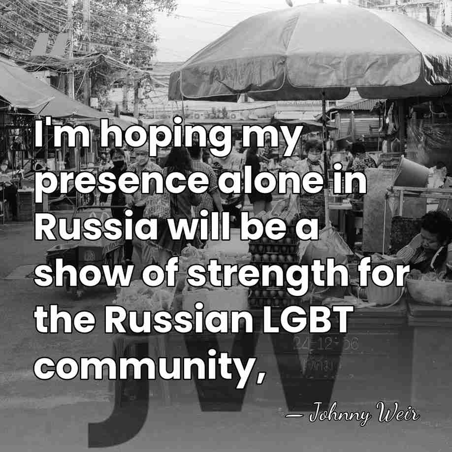 I'm hoping my presence alone in Russia will be a show of&hellip; - Johnny Weir