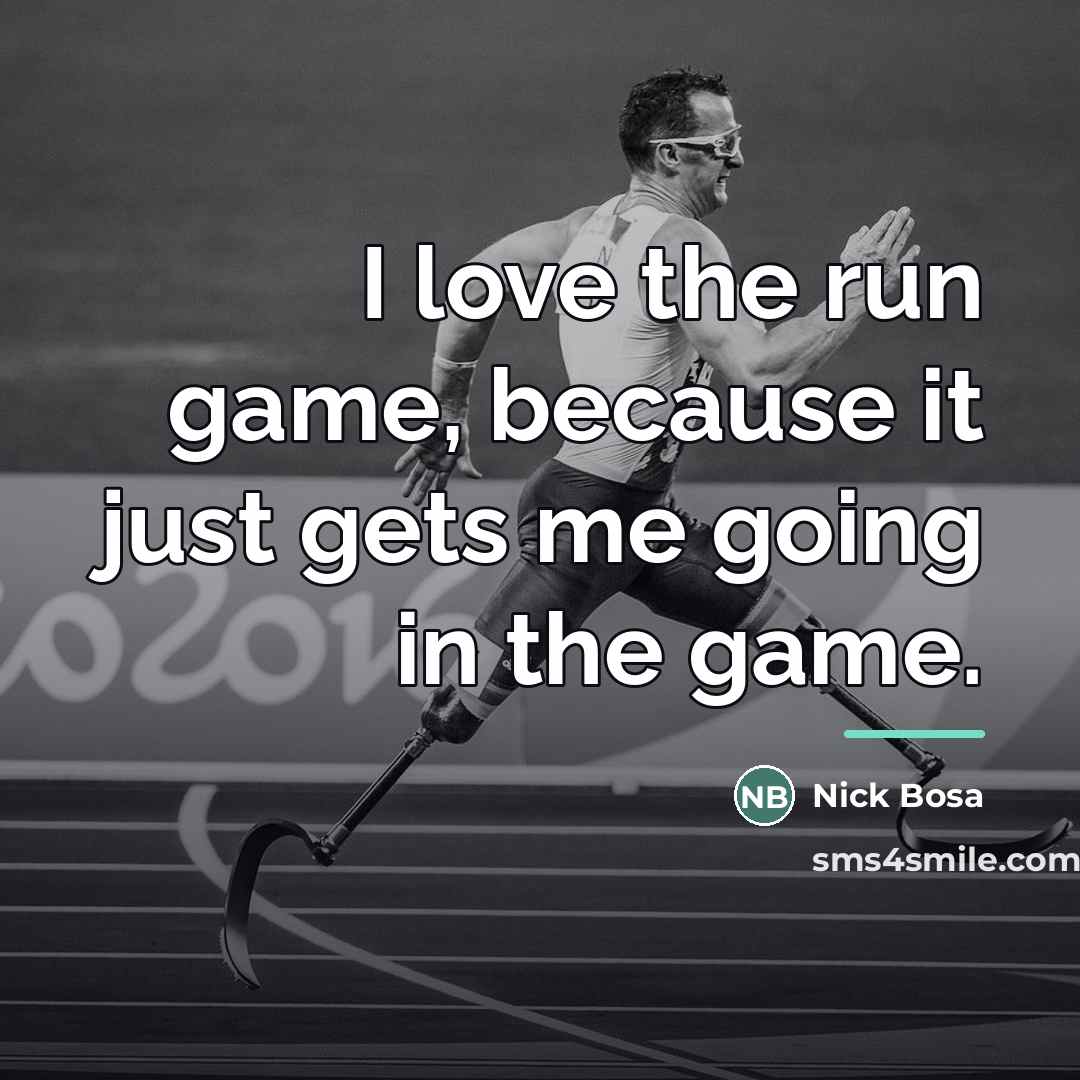 “I love the run game, because it just gets me…” quote by Nick Bosa
