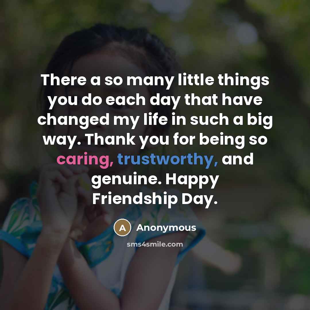 “There a so many little things you do each day…” quote by Anonymous