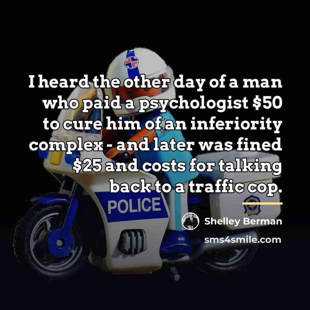 “I heard the other day of a man who paid…” quote by Shelley Berman
