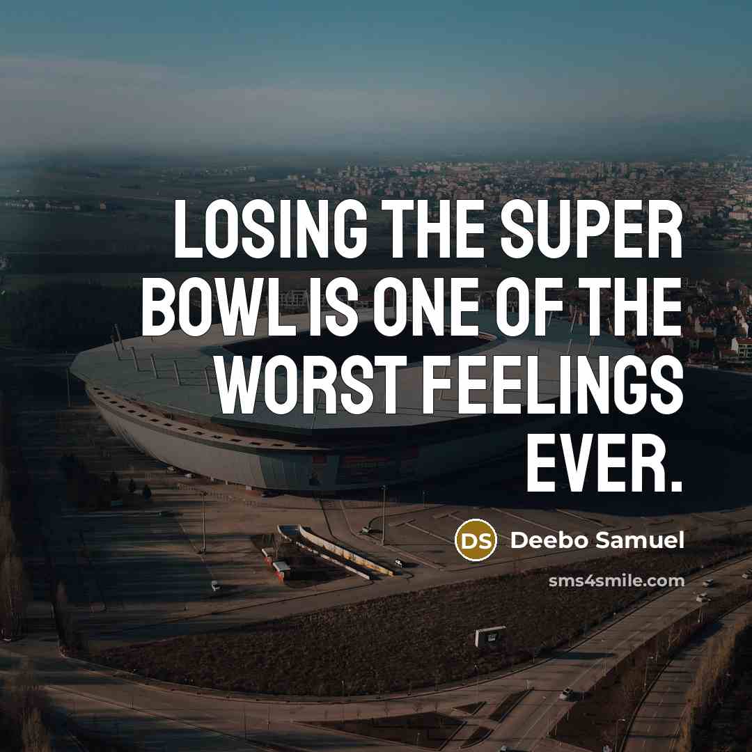 “Losing the Super Bowl is one of the worst feelings…” quote by Deebo Samuel