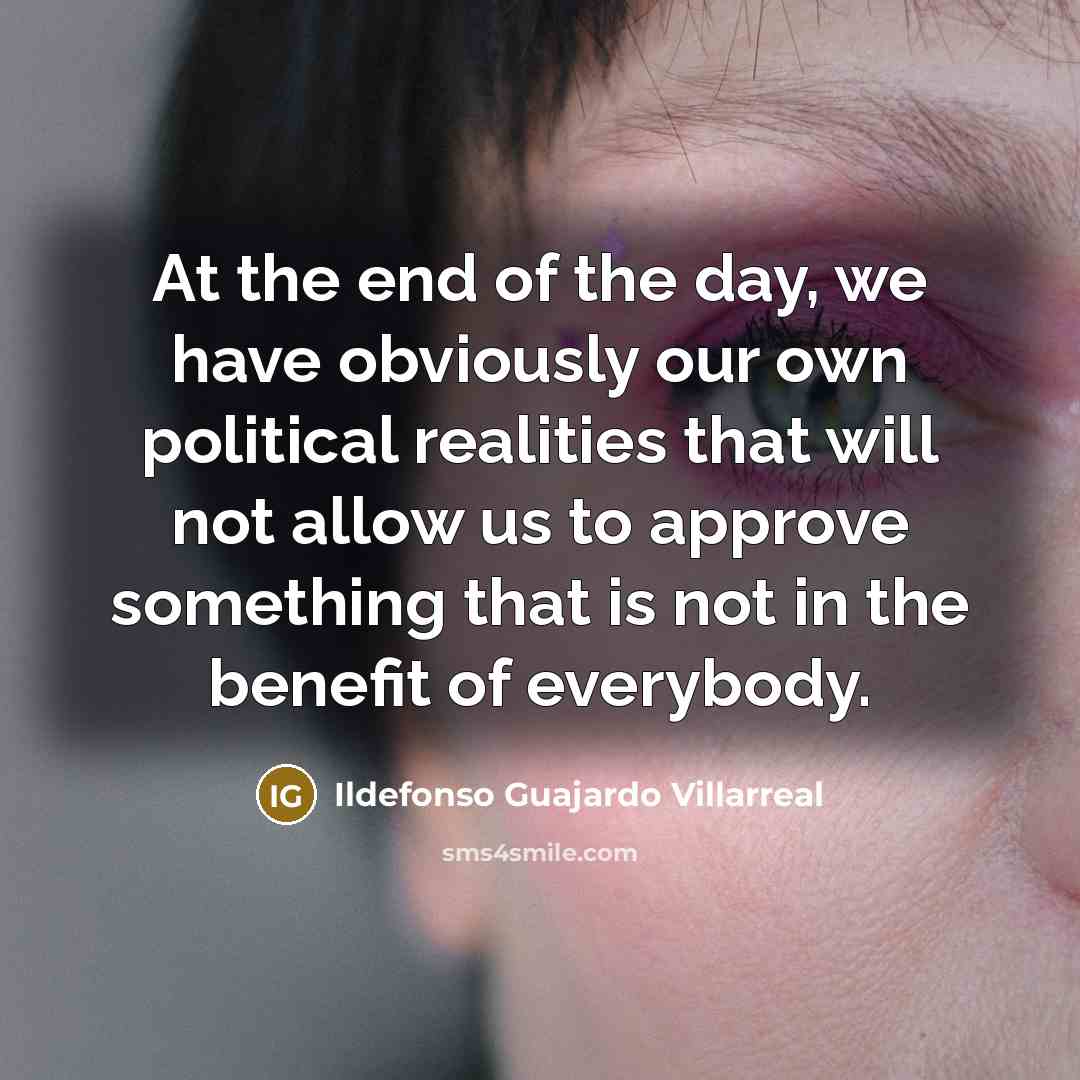 “At the end of the day, we have obviously our…” quote by Ildefonso Guajardo Villarreal