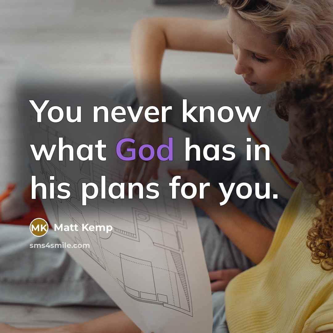 “You never know what God has in his plans for…” quote by Matt Kemp