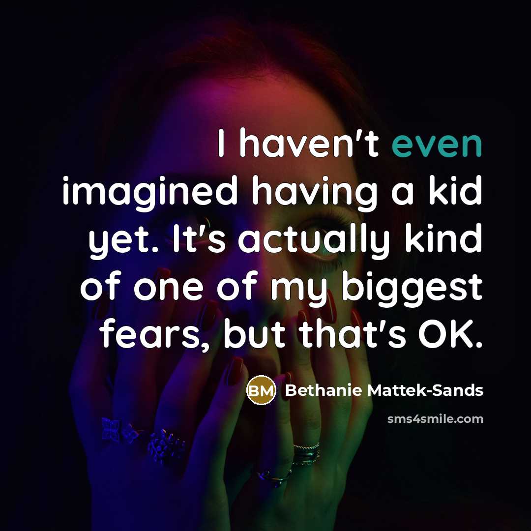 “I haven't even imagined having a kid yet. It's actually…” quote by Bethanie Mattek-Sands
