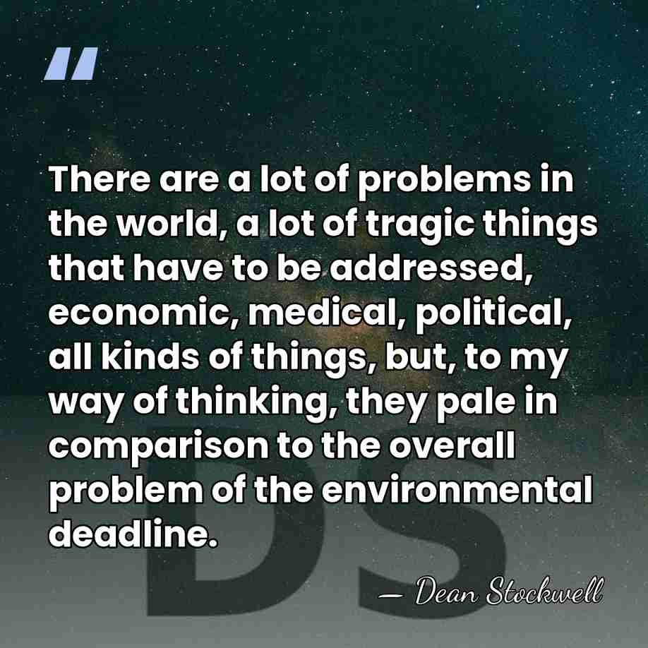 There are a lot of problems in the world, a lot of&hellip; - Dean Stockwell