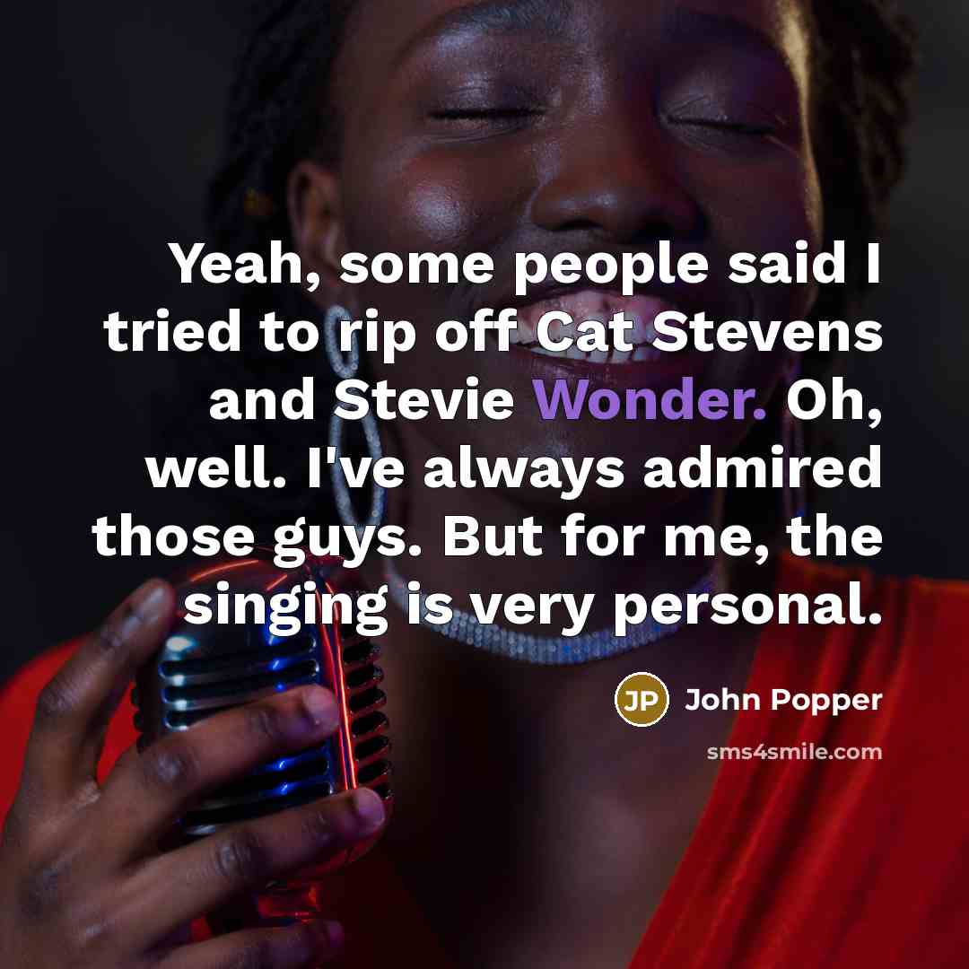 “Yeah, some people said I tried to rip off Cat…” quote by John Popper