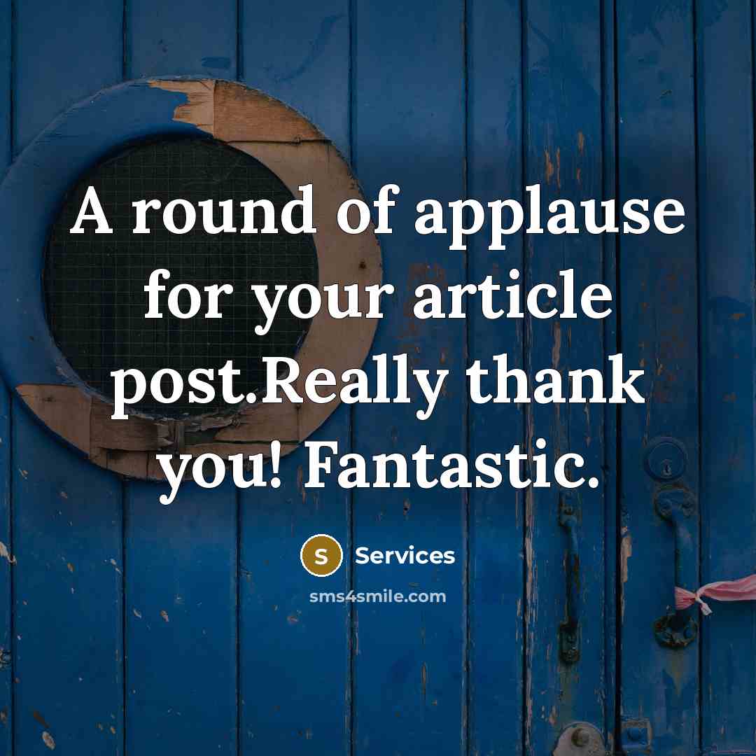 “A round of applause for your article post.Really thank you! Fantastic.” quote by Services