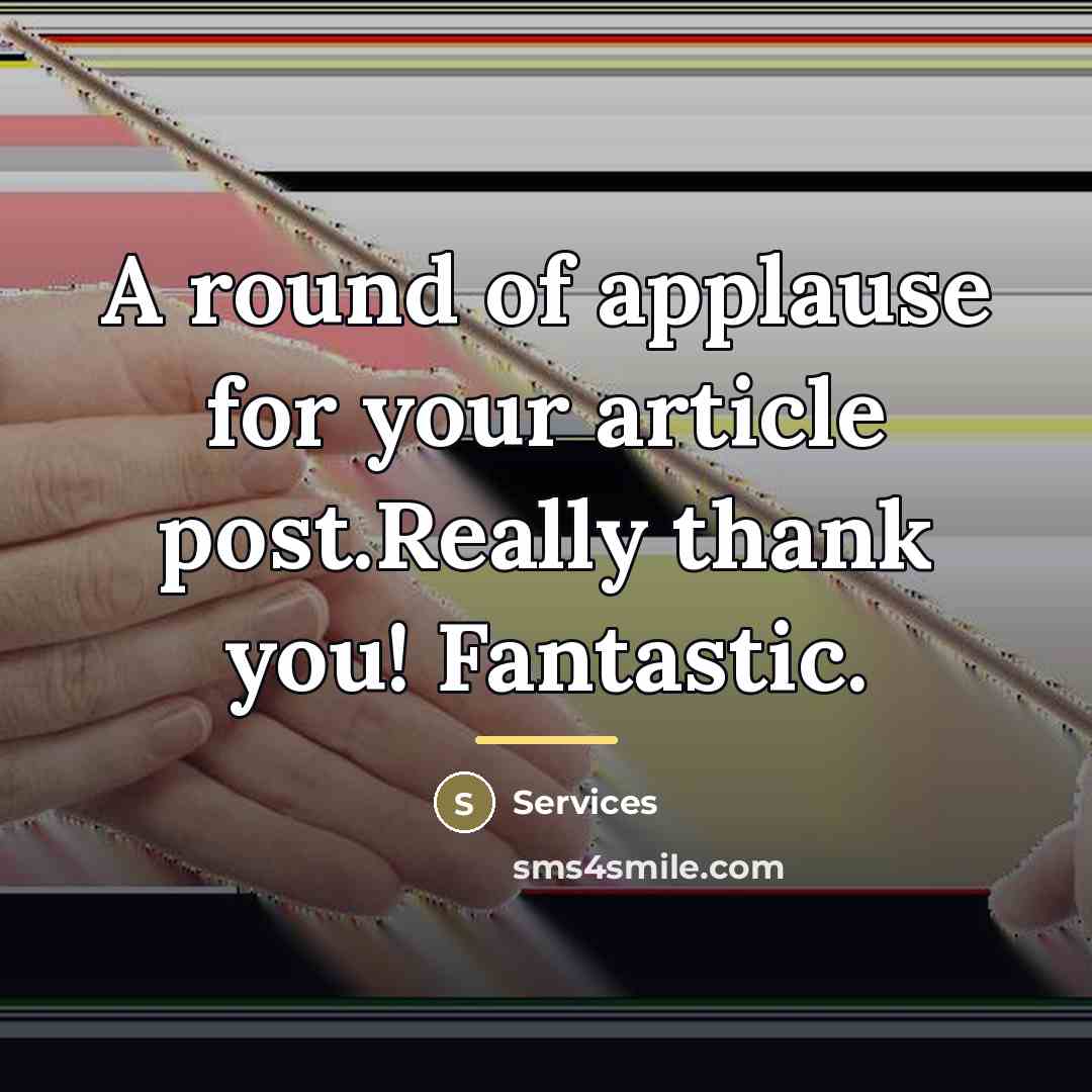 “A round of applause for your article post.Really thank you!…” quote by Services