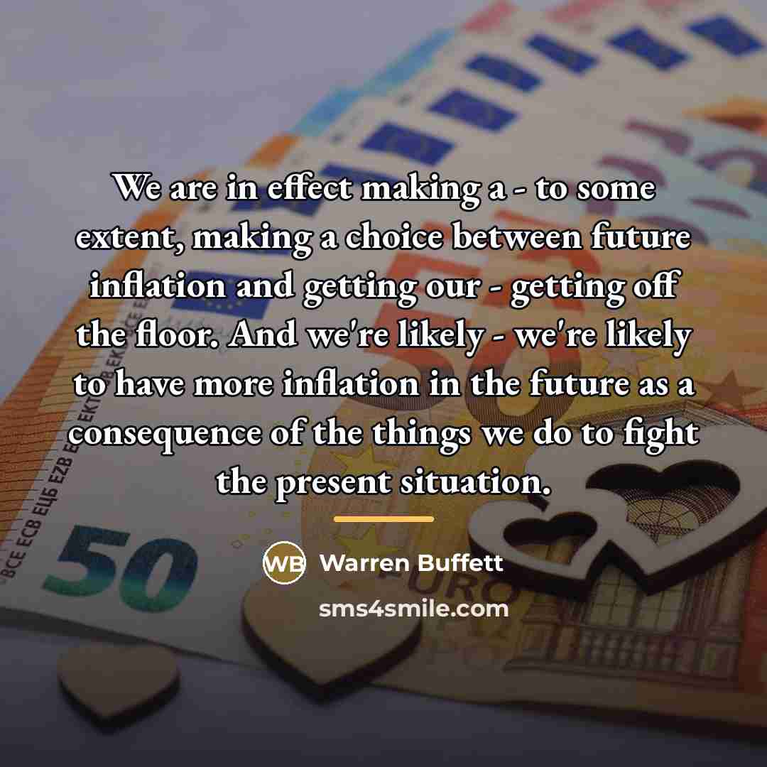 “We are in effect making a - to some extent,…” quote by Warren Buffett