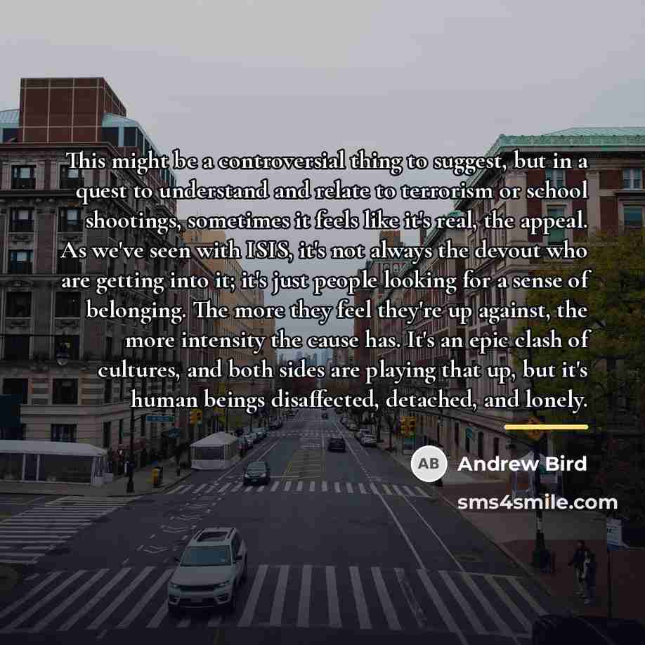 “This might be a controversial thing to suggest, but in…” quote by Andrew Bird