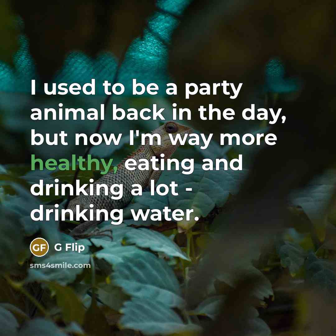 “I used to be a party animal back in the…” quote by G Flip