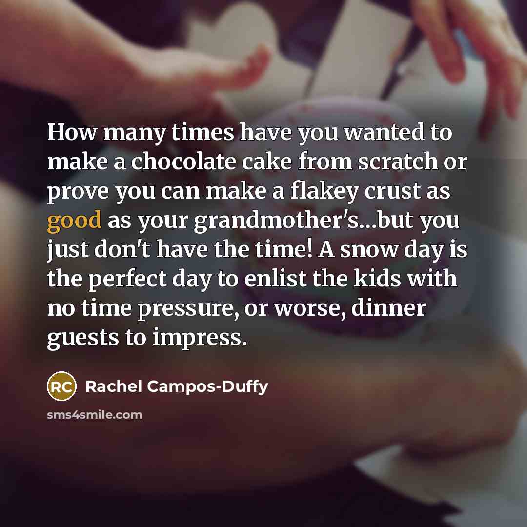 “How many times have you wanted to make a chocolate…” quote by Rachel Campos-Duffy